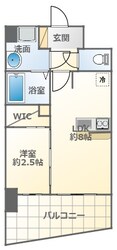 難波駅 徒歩8分 7階の物件間取画像